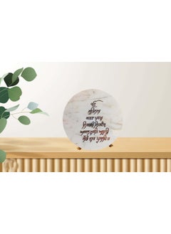 eshoppee eshoppee ek onkar on Marble Stone with Stand for Home Decor  - Image 4