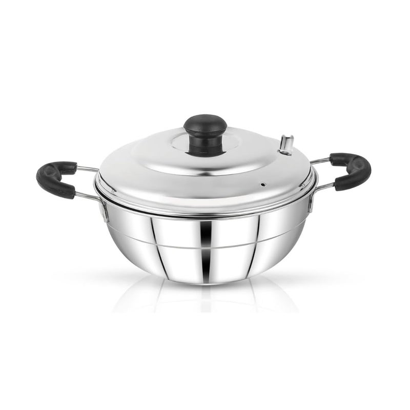 AadiVeer Royal Idli Cooker Multi Kadai Idli Kadai Idli Maker With Mini Idli Plate 8 Idlies 18 Mini Idlies - Image 2
