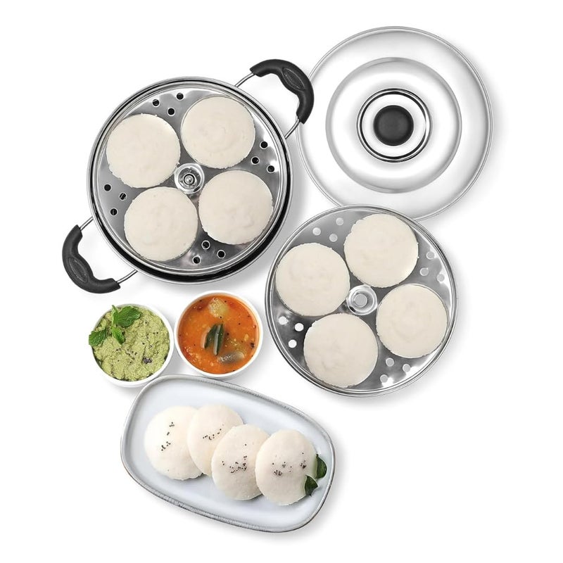AadiVeer Royal Idli Cooker Multi Kadai Idli Kadai Idli Maker With Mini Idli Plate 8 Idlies 18 Mini Idlies - Image 5