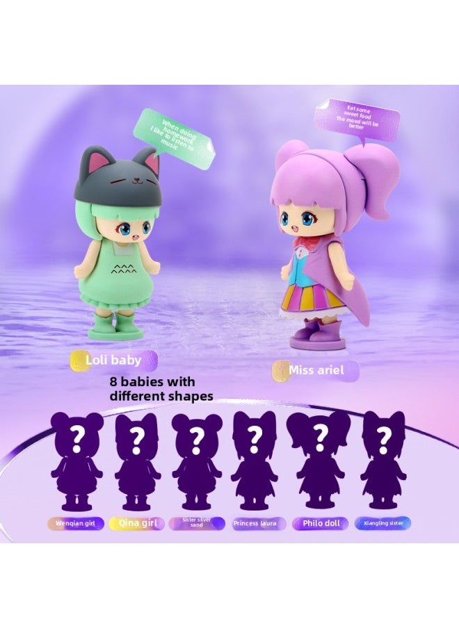null - Egg Baole Surprise Doll Egg Twisting Machine Small Toy Mini Doll Funny Egg Girl Gift Egg Twisting Blind Box-Color:Surprise Doll Egg Twisting Machine (including 5 Twisted Eggs +15 Task Cards) - Image 1