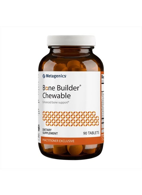 Bone Builder Chewable - Bone Strength Supplement* - Comprehensive Mineral Support* - with Calcium, Vitamin D & Magnesium - Non-GMO - Gluten-Free - 90 Tablets