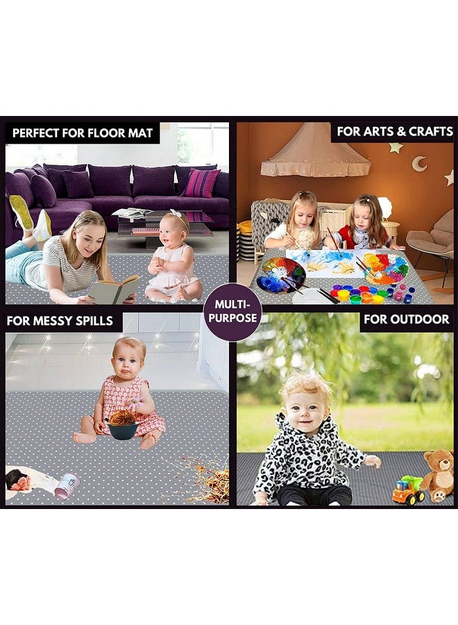 Alnoor USA Splat Mat for Under High Chair - Splash Mat | Large 51" x 46" Size | Washable & Water Resistant | Avoid Messes | Multiple Uses | Easy to Wipe | Quick Drying - Comes w/Carrying case for Floor & Table  - Image 4