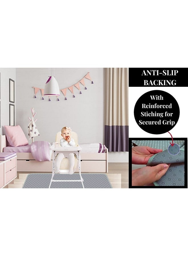 Alnoor USA Splat Mat for Under High Chair - Splash Mat | Large 51" x 46" Size | Washable & Water Resistant | Avoid Messes | Multiple Uses | Easy to Wipe | Quick Drying - Comes w/Carrying case for Floor & Table  - Image 3