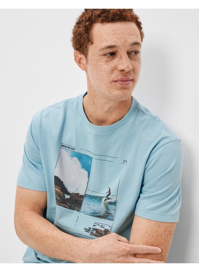 American Eagle Graphic Crew Neck T-Shirt  - Image 4