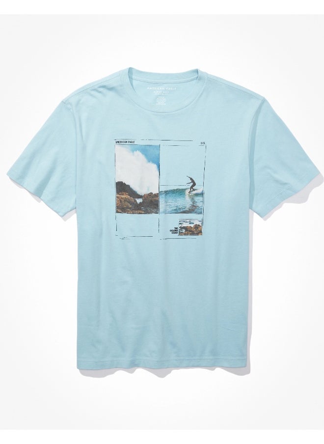 American Eagle Graphic Crew Neck T-Shirt  - Image 5