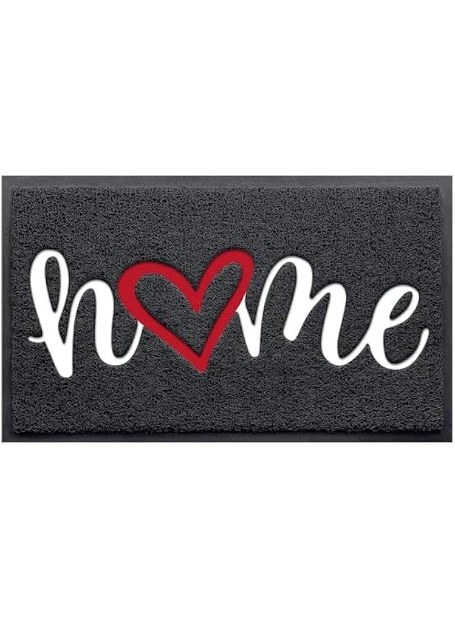 TRASSLE Door Mat, Welcome Mat Low Profile Floor Mat Front Doormat Non Slip Mats for Entryway, Patio, High Traffic Areas - Image 1