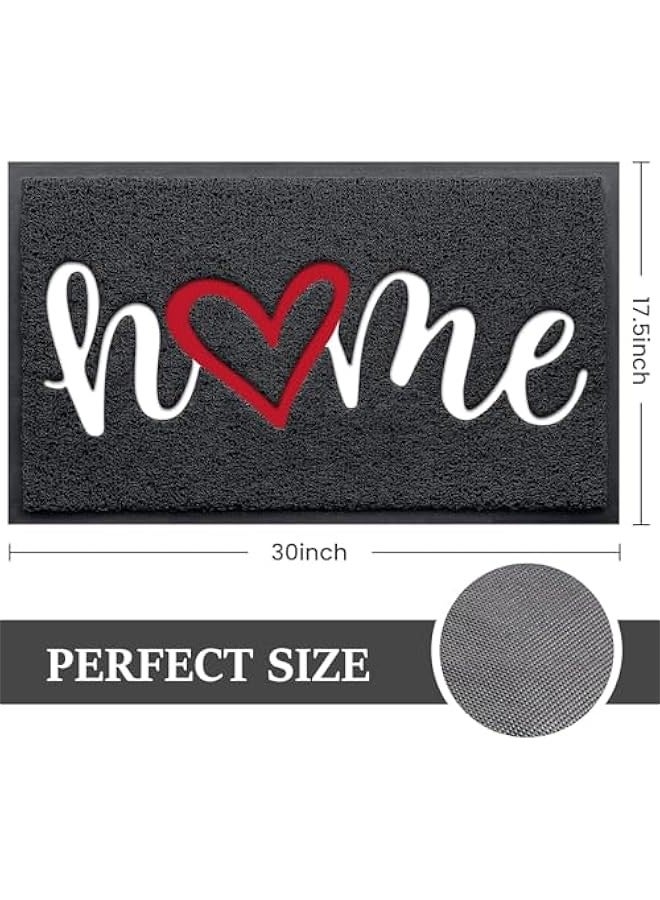 TRASSLE Door Mat, Welcome Mat Low Profile Floor Mat Front Doormat Non Slip Mats for Entryway, Patio, High Traffic Areas - Image 3