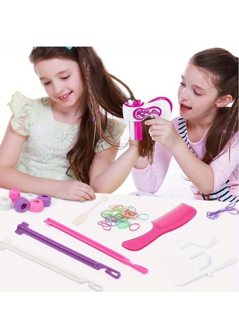 bracelet Automatic 3 Strand Hair Braider for Girls & Women – Battery Powered Hair Styling Tool, Easy 6-Step Braiding Machine for DIY Hairstyles, Portable Hair Accessory for Home or Travel (AA Batteries Not Included) - Image 4