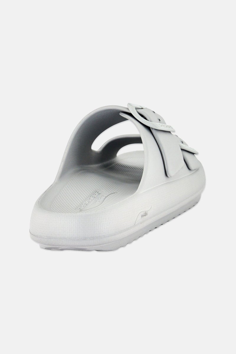 SKECHERS Men Arch Fit Horizonl-Heatwave Slip On Slides, Grey - Image 3