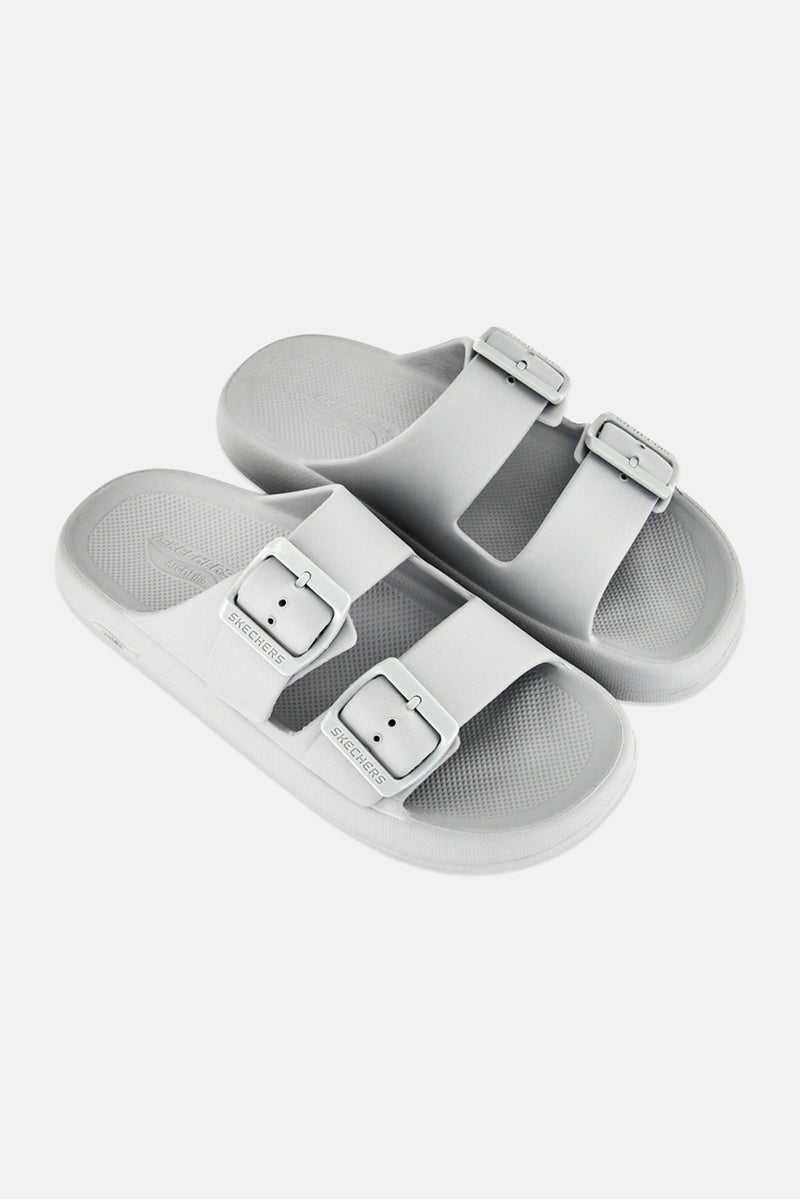 SKECHERS Men Arch Fit Horizonl-Heatwave Slip On Slides, Grey - Image 2