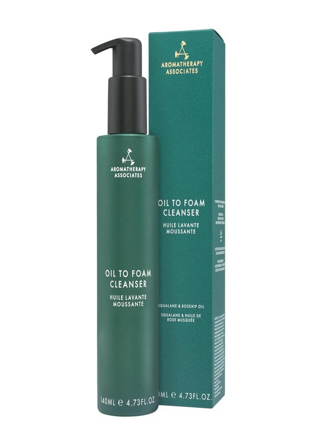 Aromatherapy Associates Oil-to-Foam Facial Cleanser with Squalane, Niacinamide & Rosehip Oil, Daily Makeup-Removing Cleanser for Oily and Combination Skin, 4.73 fl oz - Image 1