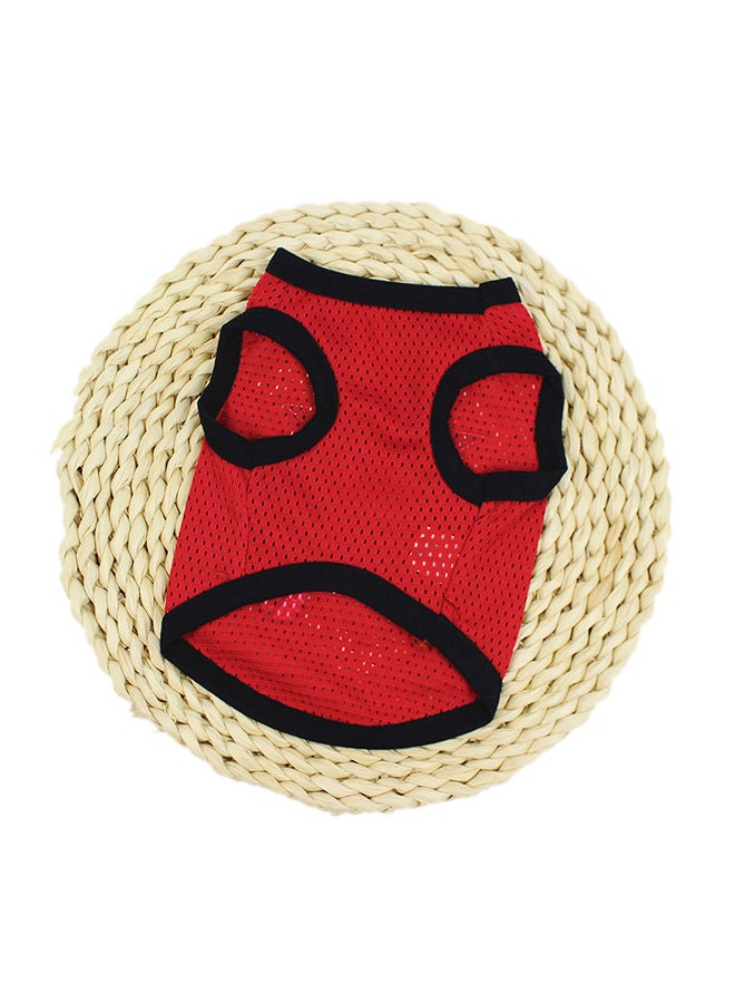 Loquat Printed Vest Dog T-shirt Red 25x1x21cm - Image 2