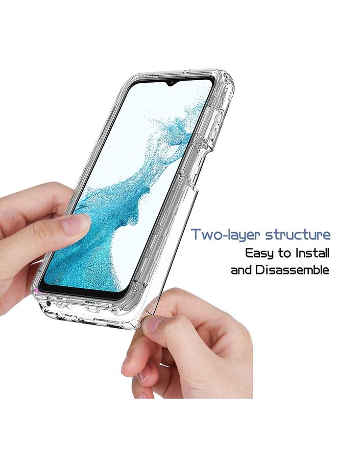 erorex Case For Samsung Galaxy A23 4G Transparency Two-color Gradient PC + TPU Phone Case - Image 3