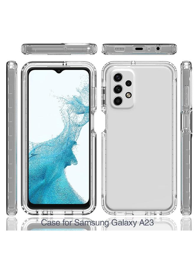 erorex Case For Samsung Galaxy A23 4G Transparency Two-color Gradient PC + TPU Phone Case - Image 2