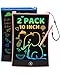 KOKODI 2 Pack 10 Inch LCD Writing Tablet for Kids Colorful Doodle Board Erasable Drawing Pad Educational Learning Toys Birthday Gifts for Boys Girls Ages 3 4 5 6 7 8 Blue Pink - Image 3
