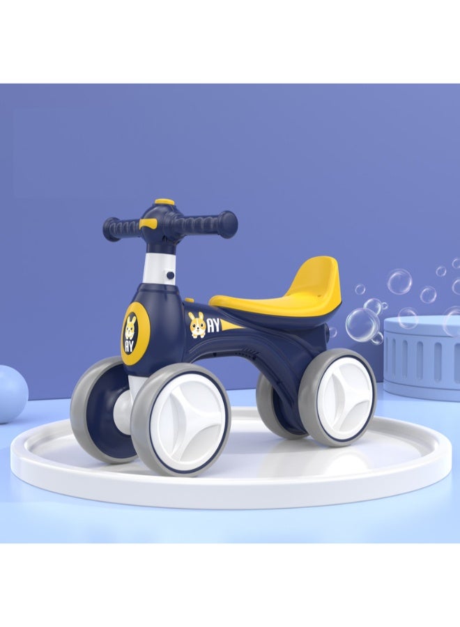 Kids Ride-On Balance Bike with Light & Music Blue