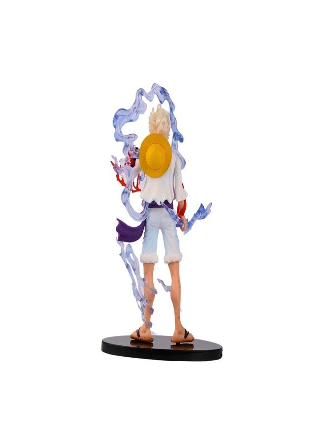 Tinion One Piece Monkey D. Luffy Gear 5 Action Figure Toy with Lightning Effect Display Base (Height-18 cm) - Image 3