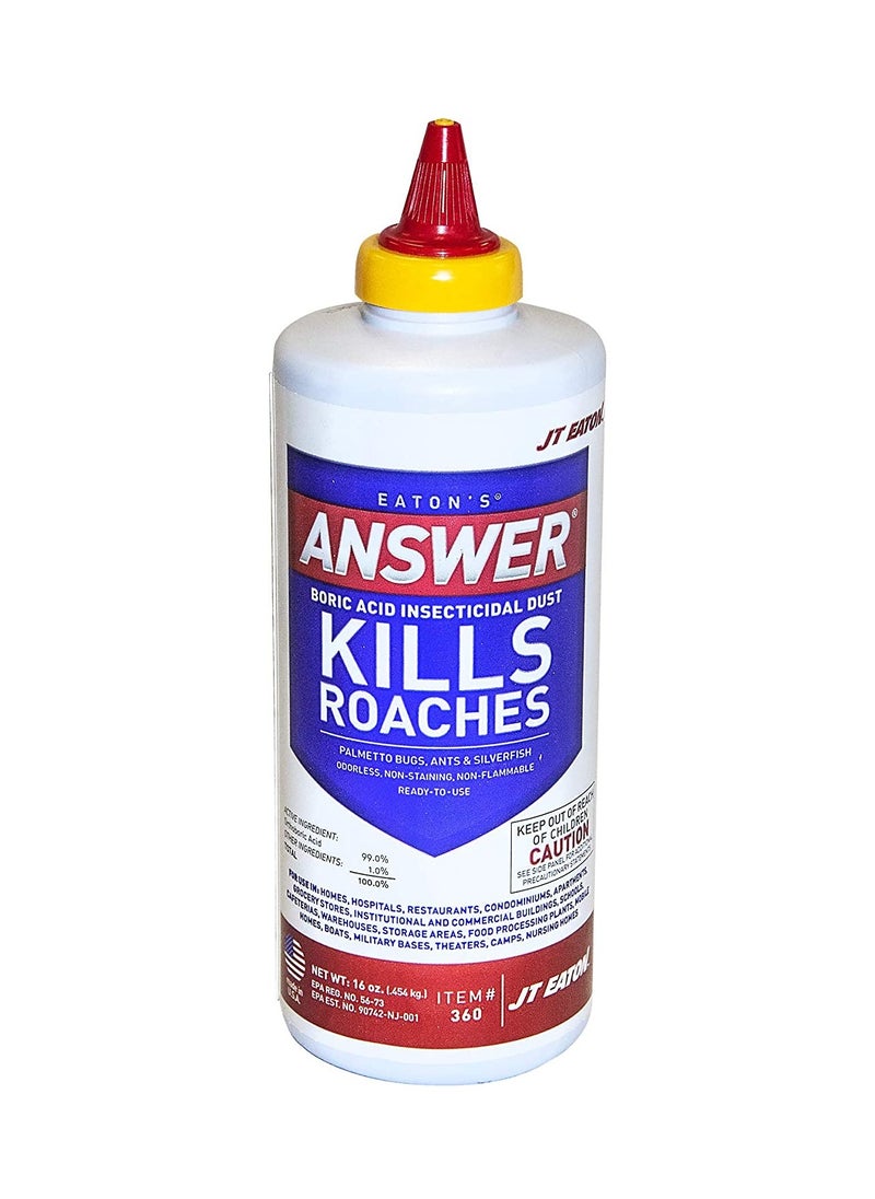 JT Eaton - JT Eaton 360 Answer Boric Acid Insecticidal Dust 454 g - Image 1