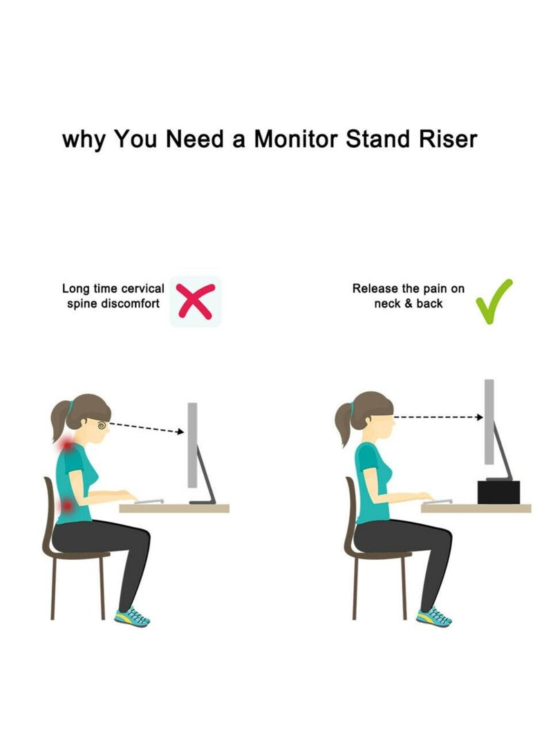 MODERN HOME Laptop and Monitor Stand White  50×24×15 cm - Image 5