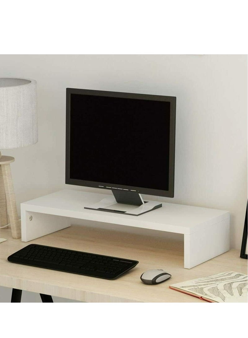 MODERN HOME Laptop and Monitor Stand White  50×24×15 cm - Image 3