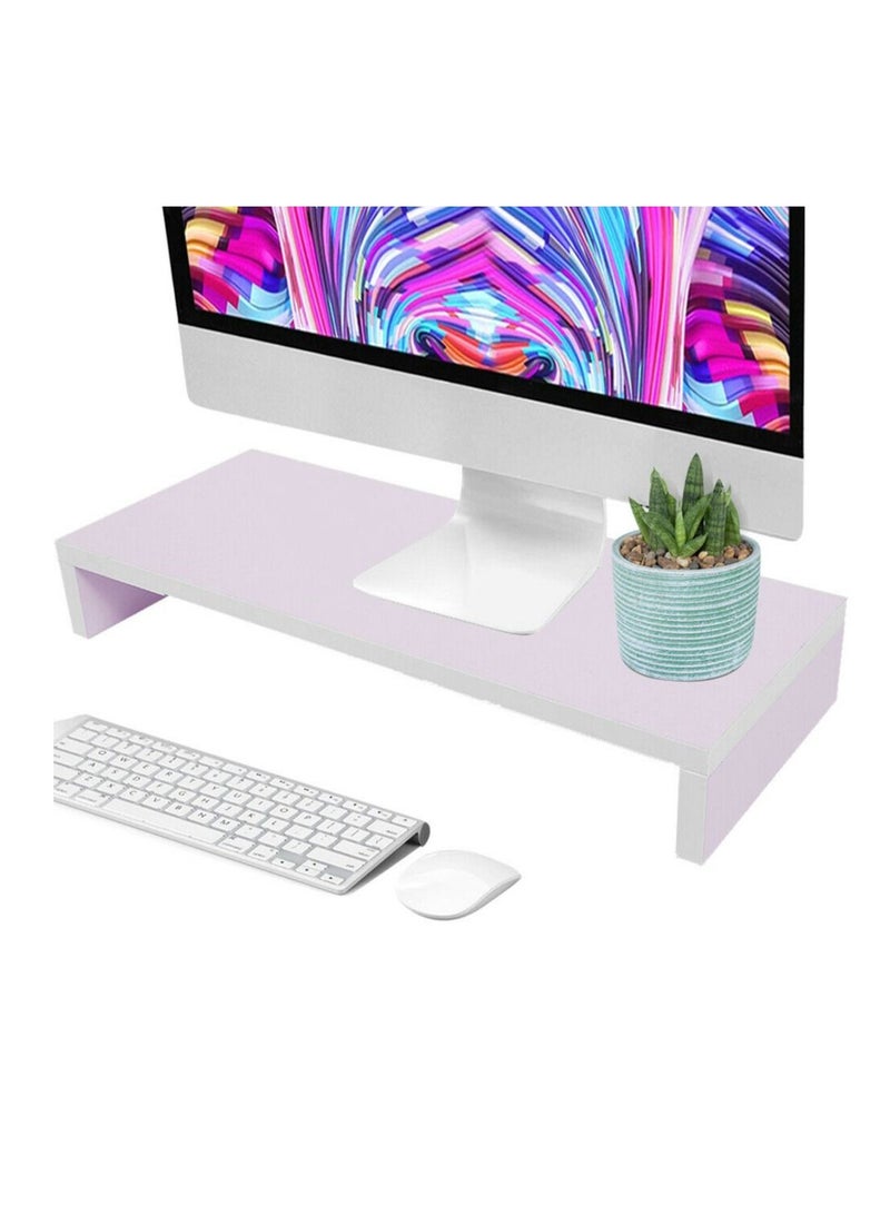 MODERN HOME Laptop and Monitor Stand White  50×24×15 cm - Image 1