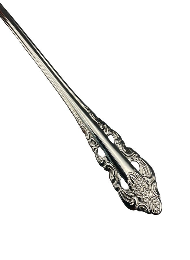 Wallace Antique Baroque 18/10 Stainless Steel Iced Beverage Spoon (Set of Four) - Image 3