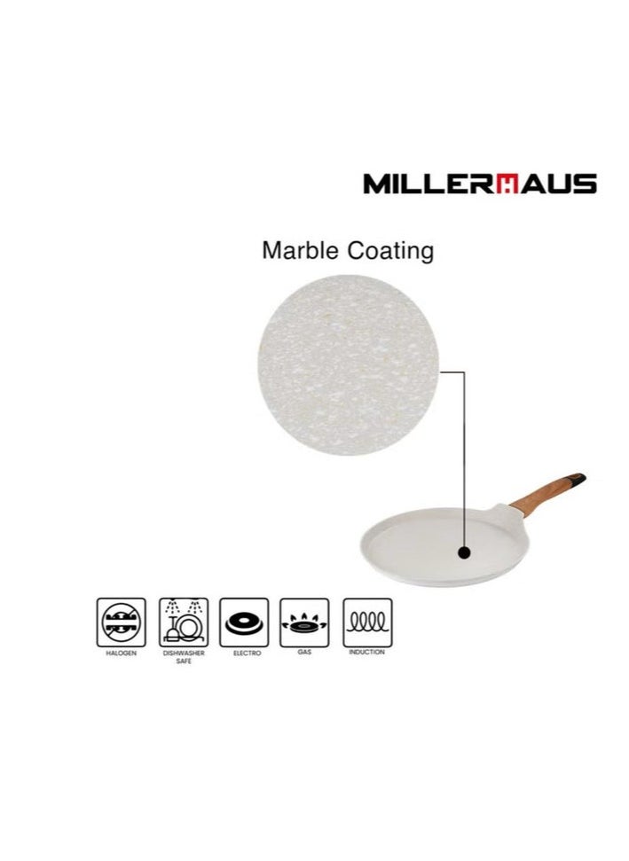 MILLERHAUS MILLERHAUS Aluminum Pancake Pan Marble Non-Stick Coating, 28cm, MH-4506  - Image 2