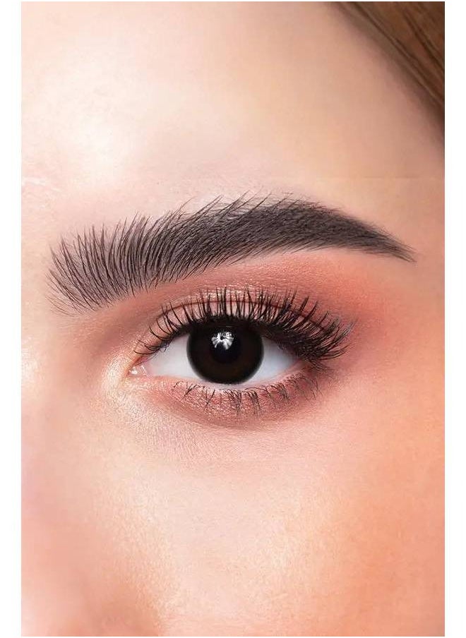 Dahab Natural Black 9 Months Disposable, Colored Contact Lenses, Cosmetic Contact Lenses, Black Contact Lenses, Pack Of 2  - Image 1