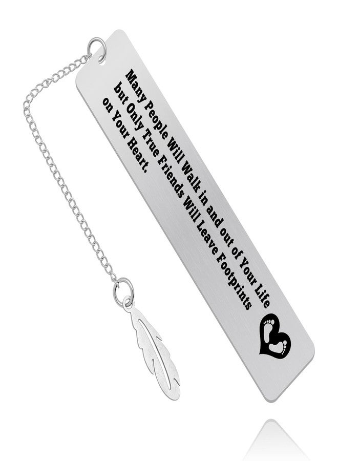 Baipilu Friendship Bookmarks Gifts Inspirational Graduation Gift for Friends Sister BFF Classmates Motivational Quote for Book Lover Bookworms Farewell Retirement Wedding Anniversary Birthday Christmas Gifts - Image 1