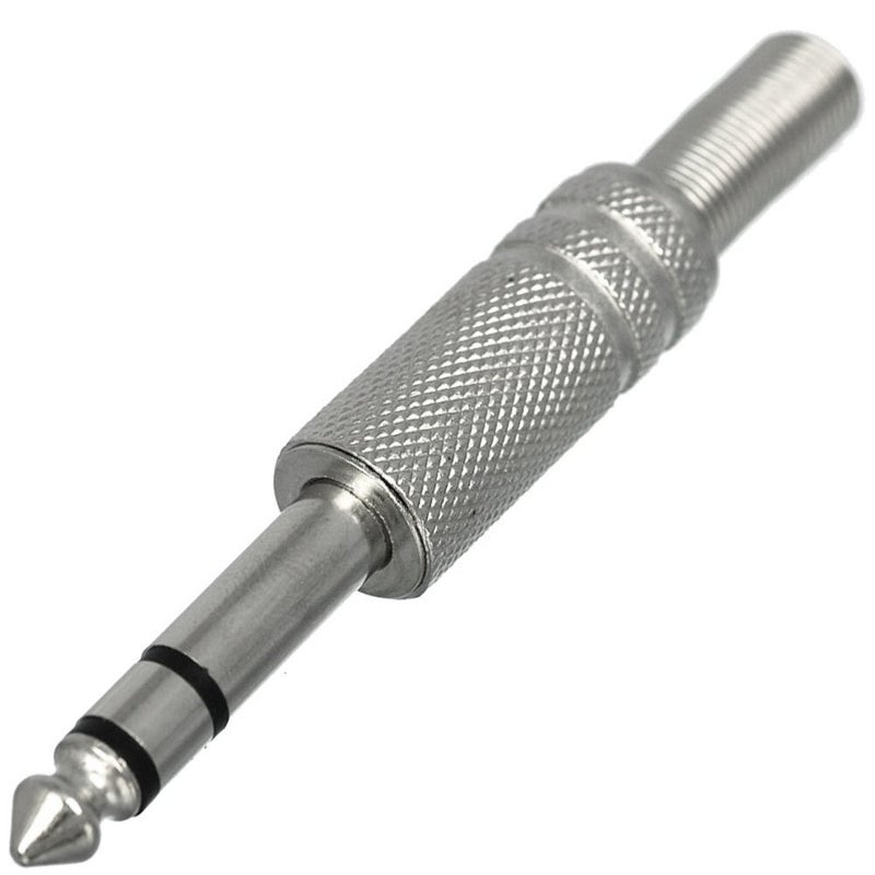 CESS موصل معدني ستيريو ذكر 6.35 مم 1/4 بوصة مع قابس تخفيف الضغط الزنبركي (10 عبوة) - Image 5