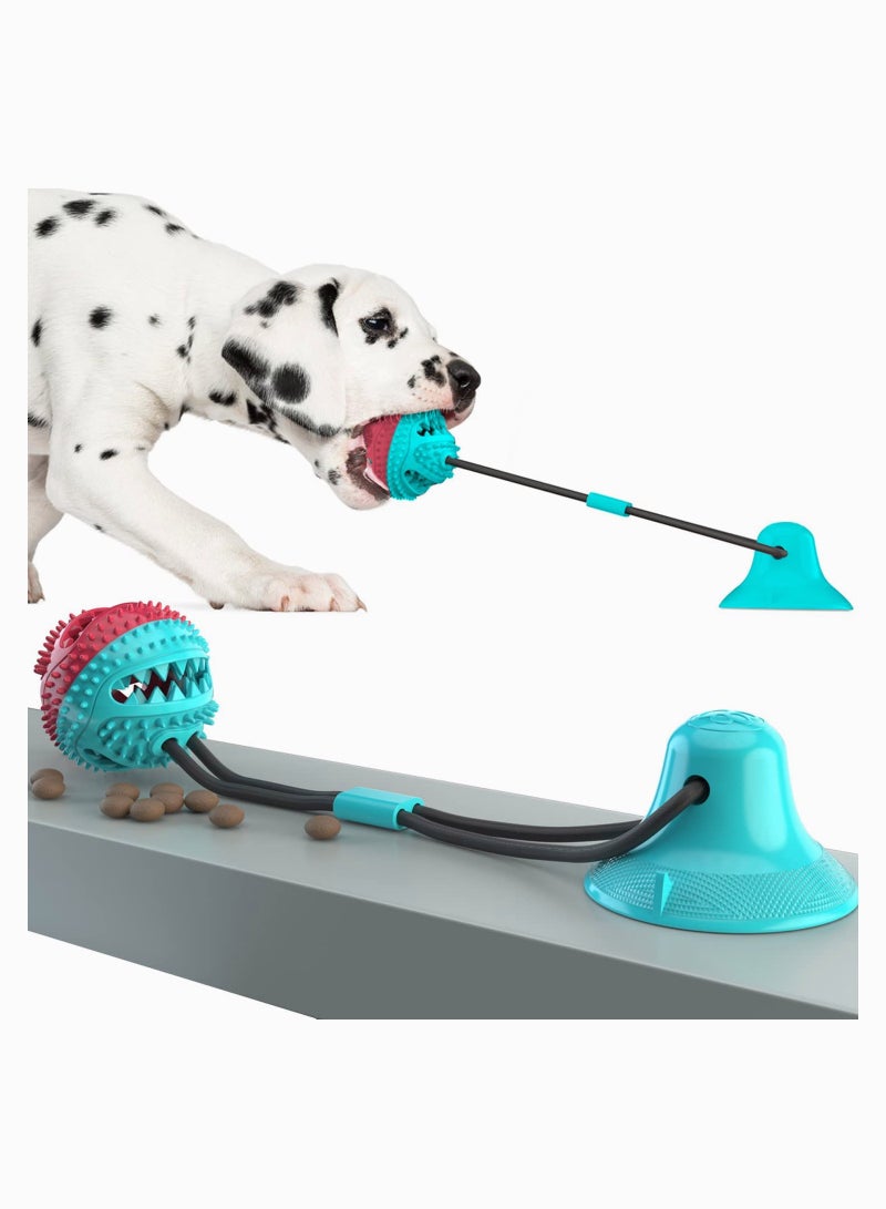 Dog Chew Toy with Suction Suction Cup Puppy Training Treats Teeth Cleaning Rope Toys for Small Medium Dogs - Image 1