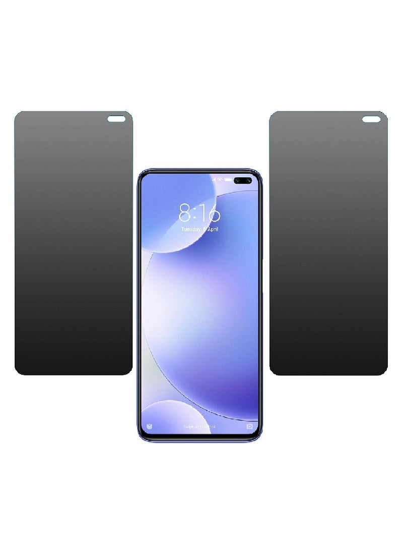 Super 2 Pieces Tempered Glass Screen Protector Anti-Spy Privacy Designed For Xiaomi Poco X2 Full Screen Coverage And Bubble Free - Image 1