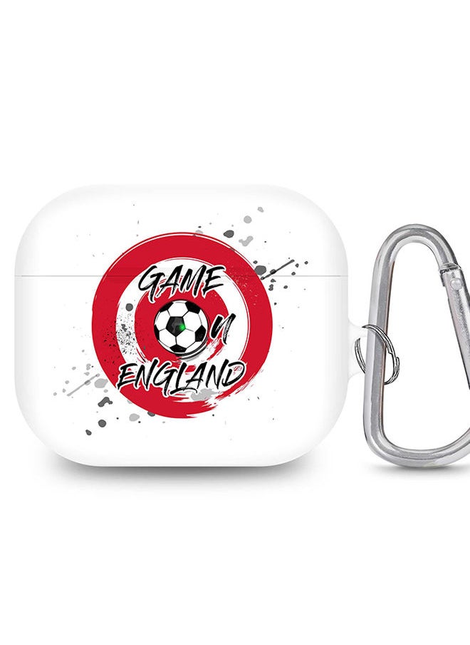 Stylizedd - StylePods Case for Airpods 3rd Gen Case With Anti-Lost Keychain - Game on England - Image 1