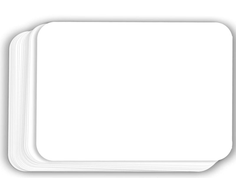 Hamilco White Cardstock Thick Paper - Blank Index Flash Note & Post Cards with Rounded Corners - Greeting Invitations Stationary 4 X 6" Heavy weight 80 lb Card Stock for Printer - 100 Pack - Image 1