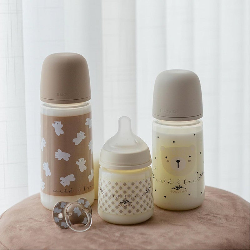 Suavinex, Pack of 2 Pacifiers for Babies +18 Months, with Physiological Silicone Teat SX Pro Symmetrical, Flat and Flexible, Respects Oral Development, Wild&Free Beige - Image 4