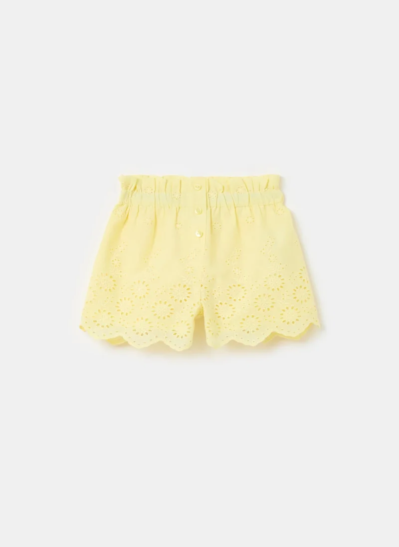 Ovs Shorts In Broderie Anglaise Cotton