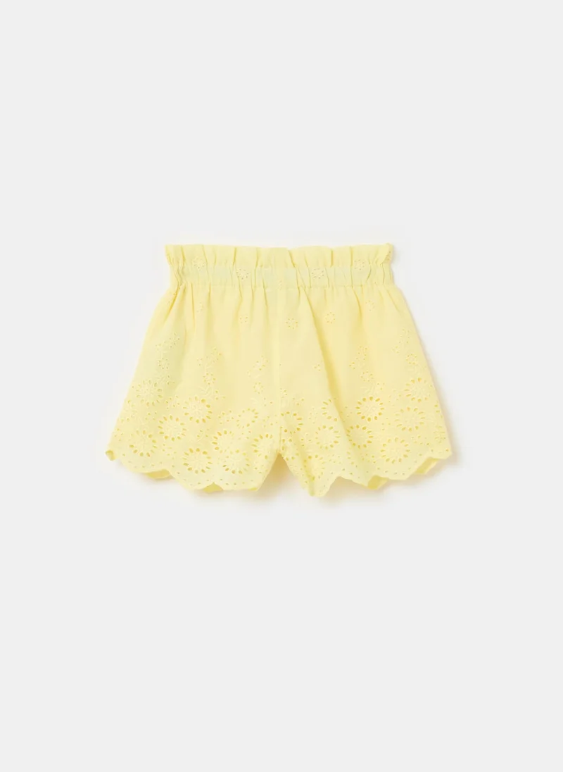 Ovs Shorts In Broderie Anglaise Cotton