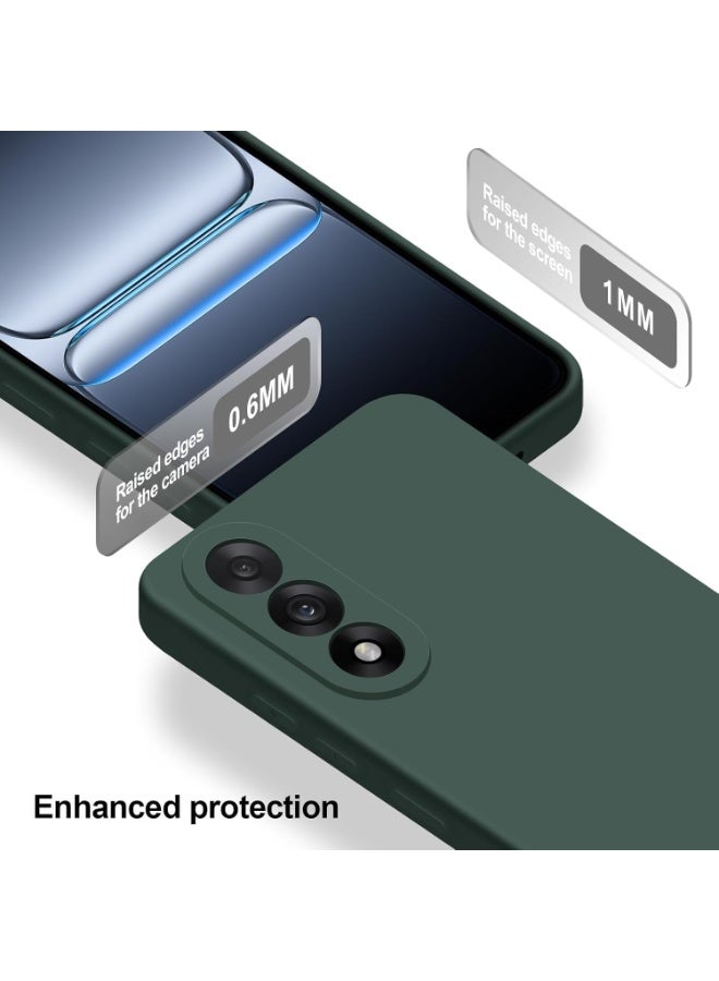 Muzz Case Compatible with OnePlus Nord 5 5G Liquid Gel Rubber Bumper Case with Soft Microfiber Lining Cushion Slim Hard Shell Shockproof Protective Cover for OnePlus Nord 5 2025 Green - Image 4