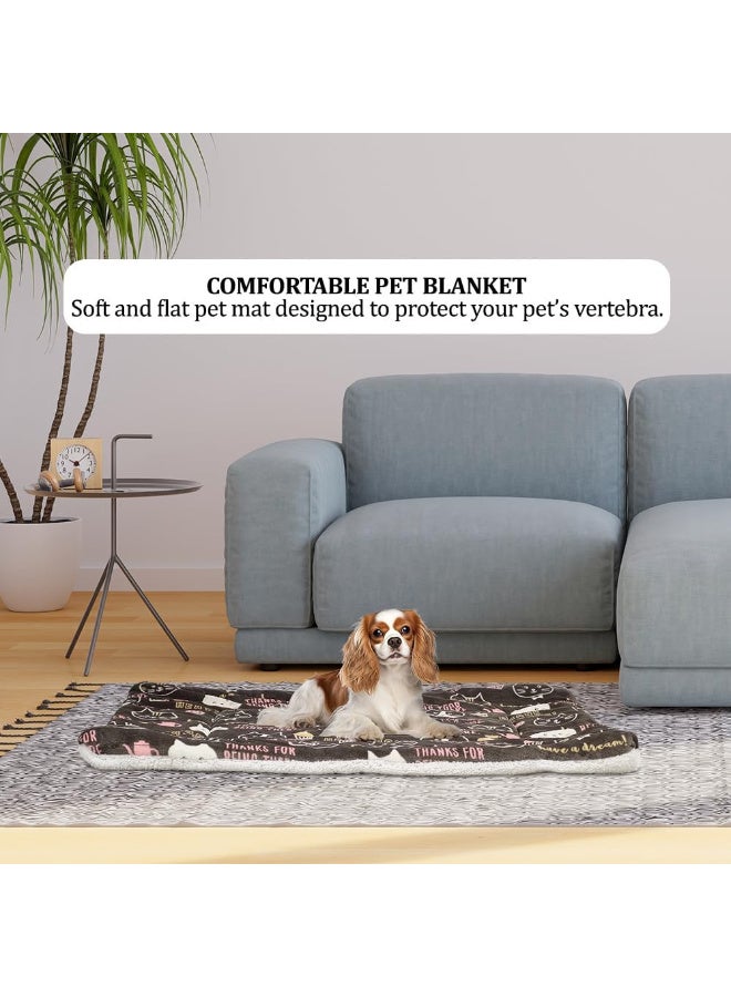 أن ان سي بيتس بطانية للكلاب، بطانية فائقة النعومة للحيوانات الأليفة بتصميم مطبوع لطيف، بطانية دافئة ومريحة على الوجهين للحيوانات الأليفة للقطط والكلاب، بطانية نوم للحيوانات الأليفة كبيرة جدًا لجميع أحجام الحيوانات الأليفة 100 سم (شوكولاتة) - Image 4