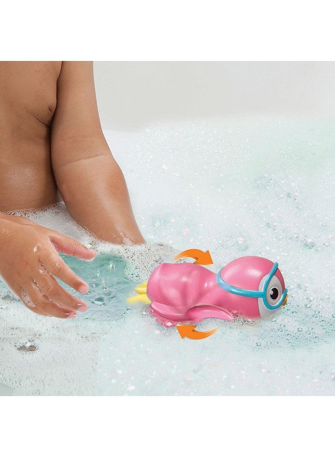 Munchkin® Wind Up Swimming Penguin Baby and Toddler Bath Toy, Pink - Image 3