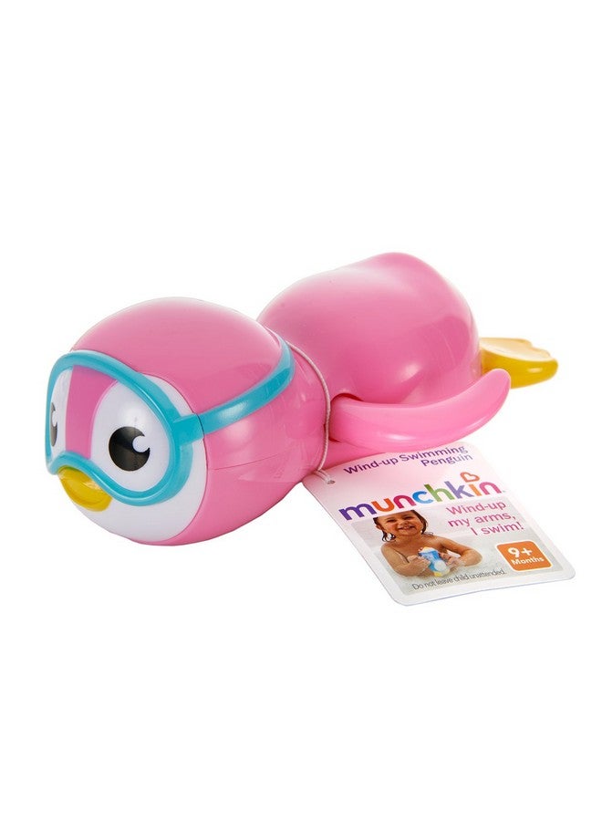 Munchkin® Wind Up Swimming Penguin Baby and Toddler Bath Toy, Pink - Image 4