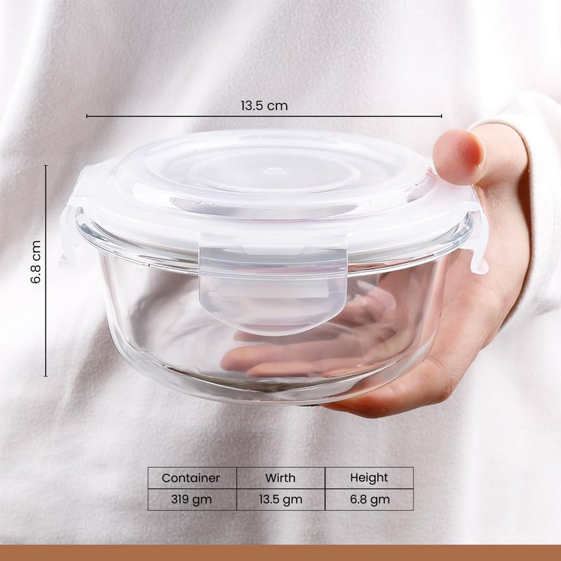 SOPL-OLIVEWARE Oliveware Food Storage Container Round Container 400 ml AirTight Fridge Organizer Case BPAFree Locking Lids Microwave Freezer Safe Leak Proof Food Storage Meal Prep Containers - Image 3