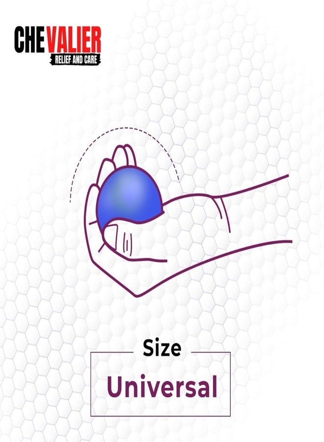 CHEVALIER Physiotherapy Hand Gel Exercise Ball Stress Relief Squeeze Balls for Hand Therapy and Finger Wrist Muscles Strengthening for Fitness & Health (Blue) - Image 5