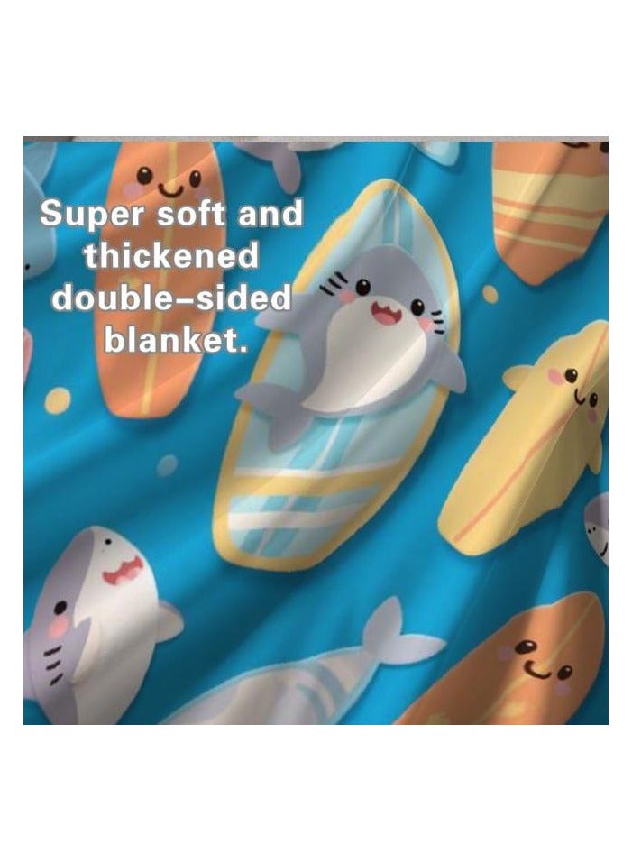 general Children's or student cartoon flannel thin blanket (warm and comfortable, suitable for sleep, games) 100cm*150cm - Image 1
