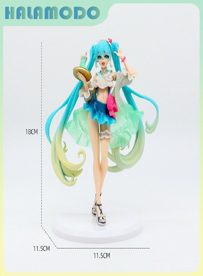 HALAMODO Hatsune Miku Cream Soda Style Figurine, Great for Desktop Display, a Delightful Gift for Girls - Image 3