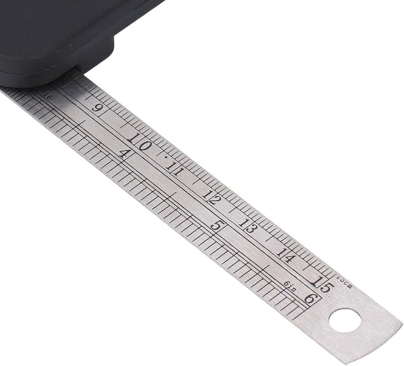 مقياس الزوايا مع مسطرة فولاذية قابلة للإزالة لأعمال النجارة وتشكيل المعادن والبناء - Image 5