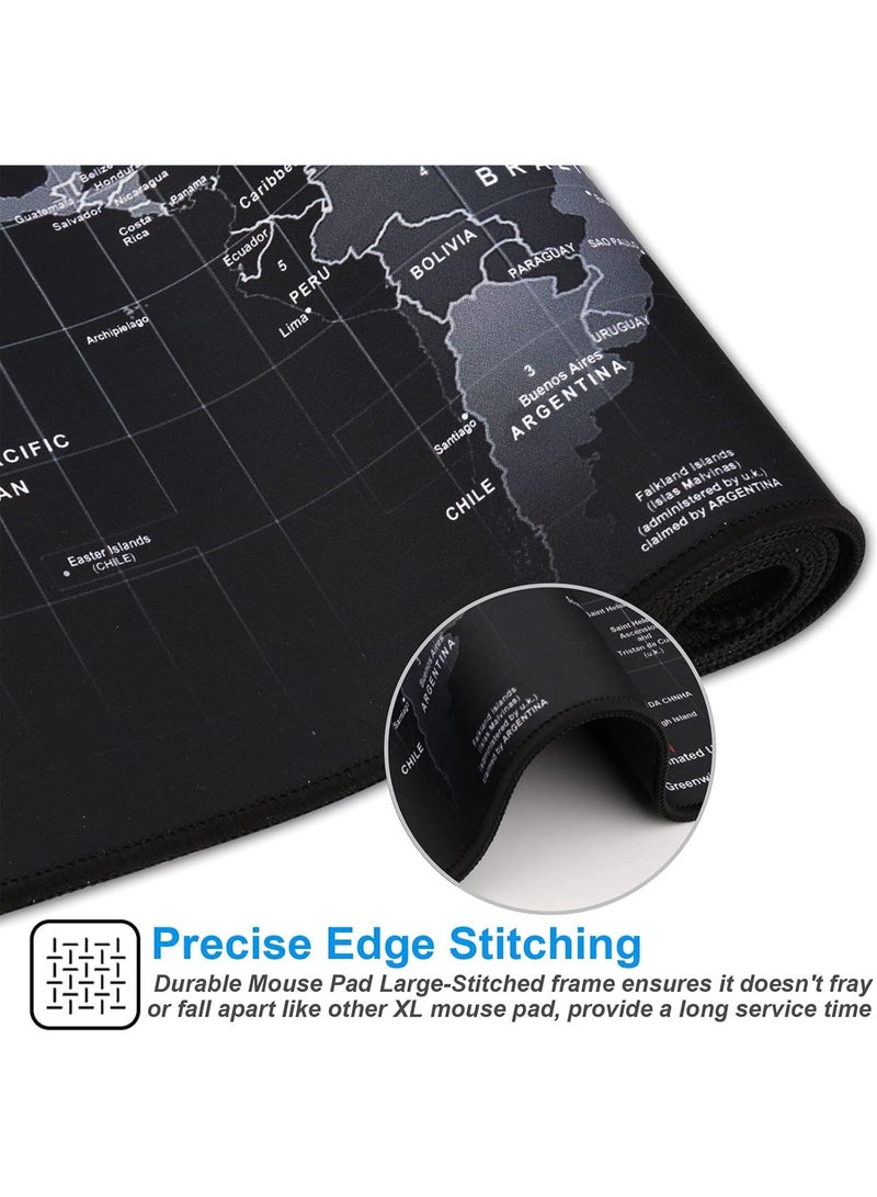 Large World Map Mouse Pad 70×30 cm – Non-Slip Waterproof Desk Mat - Image 5