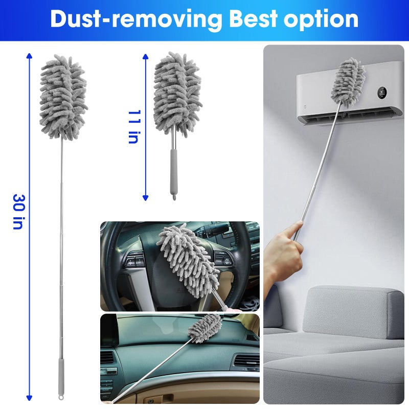 Viewsun Car Cleaning Kit, 17PCS Car Interior Detailing Kit with Gray High Power Handheld Vacuum, Detailing Brush Set, Windshield Cleaner, Cleaning Gel, Complete Auto Accessories for Men, Women - Image 3