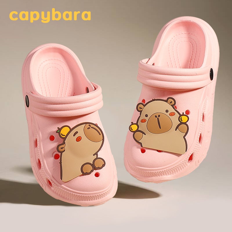 Capibala Summer Ins Net Red Parent-Child Hole Shoes Eva Soft Bottom Slippers Indoor And Outdoor Beach Shoes A Generation Of Hair - Image 3