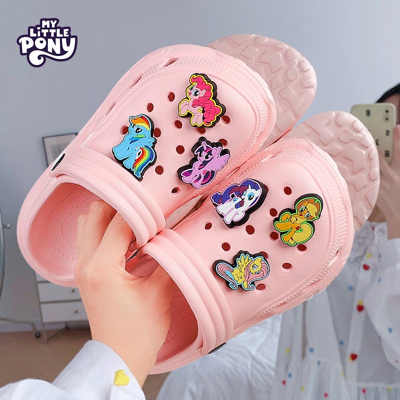 Capibala Summer Ins Net Red Parent-Child Hole Shoes Eva Soft Bottom Slippers Indoor And Outdoor Beach Shoes A Generation Of Hair - Image 5